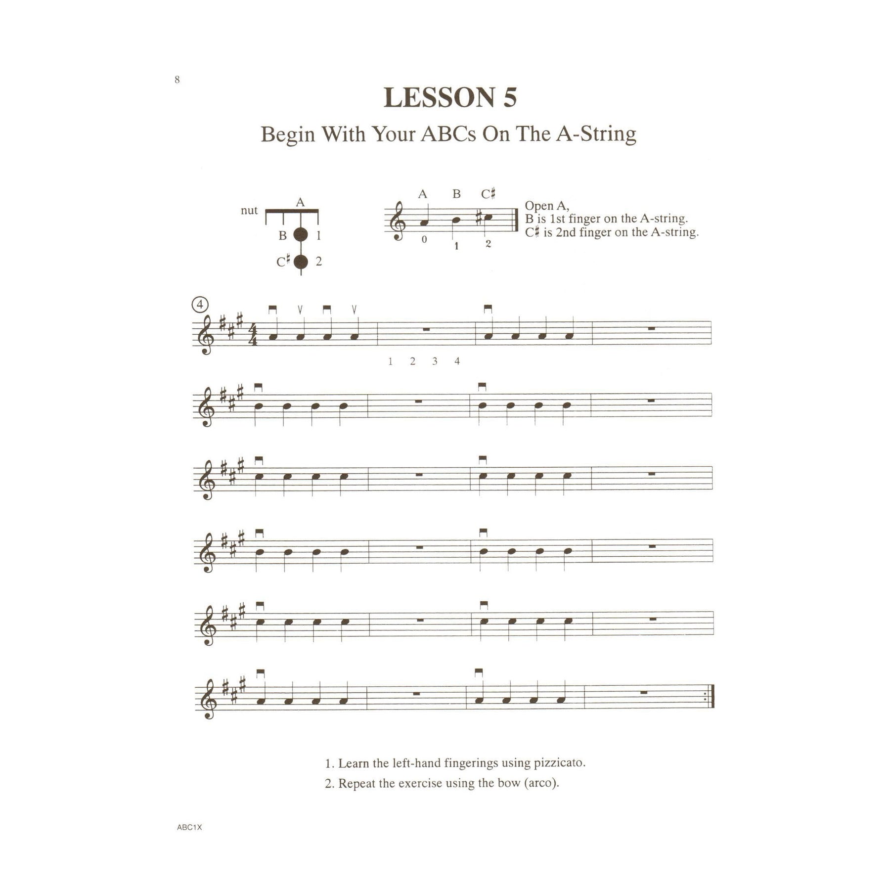 Rhoda, Janice Tucker - The ABCs of Violin for the Absolute Beginner, Book 1 - with Online Audio & Accompaniment - Carl Fischer Edition