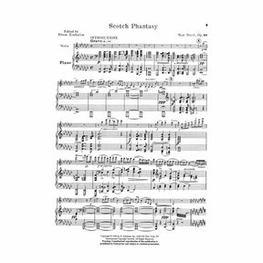 Bruch, Max - Scotch Phantasy (Scottish Fantasy) for the Violin, Op 46 - edited by Efrem Zimbalist - G Schirmer Edition