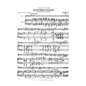 Bruch, Max - Scottish Fantasy Op 46 for Violin and Piano - Arranged by Galamian - International Edition