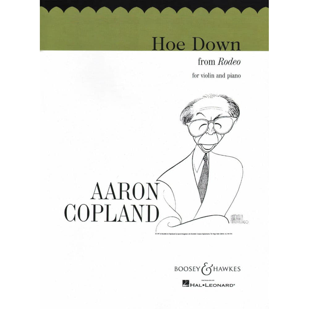 Copland, Aaron - Hoe Down From Rodeo for Violin and Piano - Boosey & Hawkes Publication