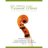 Seitz, Fritz (Friedrich) - Student Concerto Number 2 in G Major, Opus 13 - for Violin and Piano - Bärenreiter