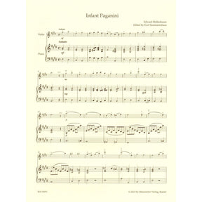 Mollenhauer - The Infant Paganini - for Violin and Piano - edited by Kurt Sassmannshaus - Barenreiter's Concert Pieces