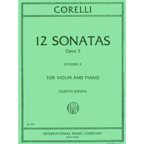 Corelli, Arcangelo - 12 Sonatas Op 5 Volume 2 Nos 7-12 for Violin and Piano - arranged by Jensen - International Edition