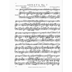Corelli, Arcangelo - 12 Sonatas Op 5 Volume 2 Nos 7-12 for Violin and Piano - arranged by Jensen - International Edition
