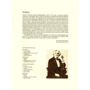 Mollenhauer - The Boy Paganini - for Violin and Piano - edited by Kurt Sassmannshaus - Barenreiter's Concert Pieces