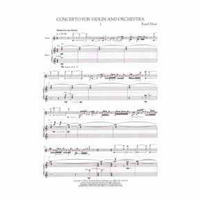 Husa, Karel - Concerto for Violin and Orchestra - Violin and Piano - Associated Music Publishers