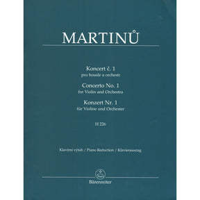 Martinu, Bohuslav - Concerto No. 1 - for Violin and Piano - Barenreiter URTEXT