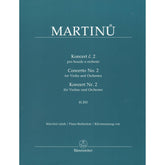 Martinu, Bohuslav - Concerto No. 2 - for Violin and Piano - Barenreiter URTEXT
