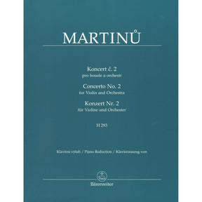 Martinu, Bohuslav - Concerto No. 2 - for Violin and Piano - Barenreiter URTEXT