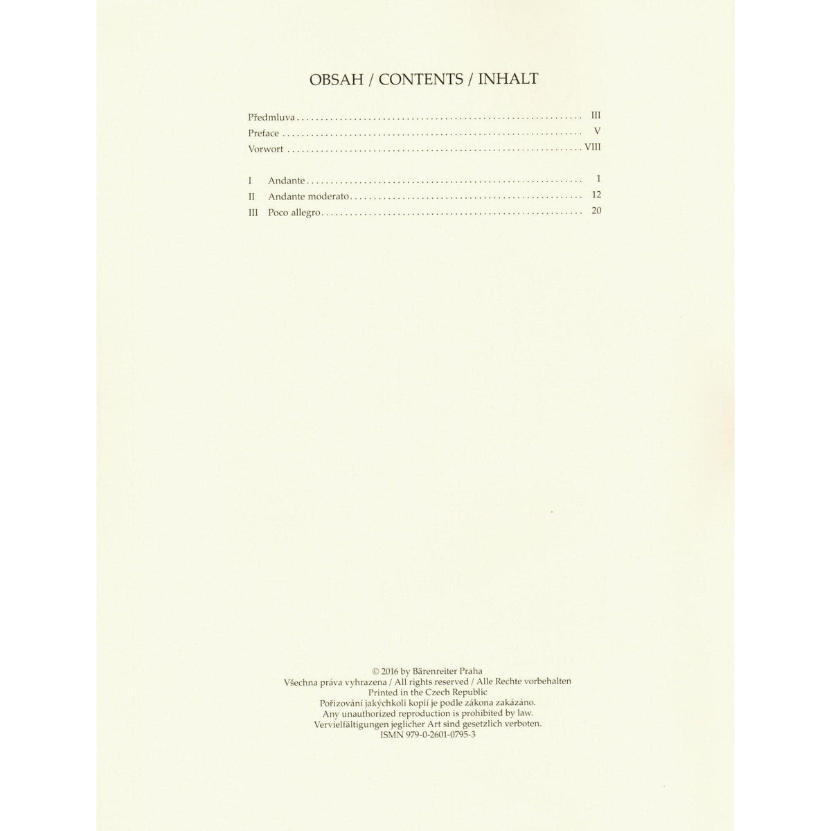 Martinu, Bohuslav - Concerto No. 2 - for Violin and Piano - Barenreiter URTEXT