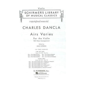 Dancla, Charles - 6 Airs Variés, Op 89 - Violin and Piano - edited by Louis Sve?enski - G Schirmer Edition