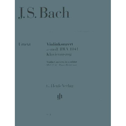 Bach, JS - Violin Concerto in A Minor, BWV 1041 - for Violin and Piano - G Henle Verlag URTEXT Edition