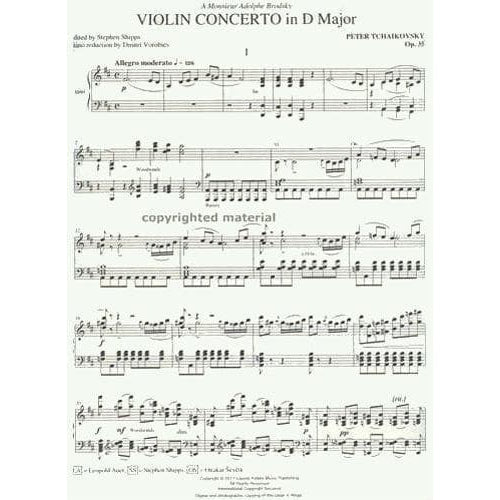Sevcik, Otakar - Analytical Studies & Exercises for Tchaikovsky's Violin Concerto in D Major, Op 19 - for Violin and Piano - edited by Stephen Shipps - Lauren Keiser