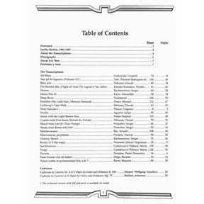 Heifetz, Jascha - The Heifetz Collection, Volume 1: Transcriptions and Cadenzas - Violin and Piano - Carl Fischer Edition