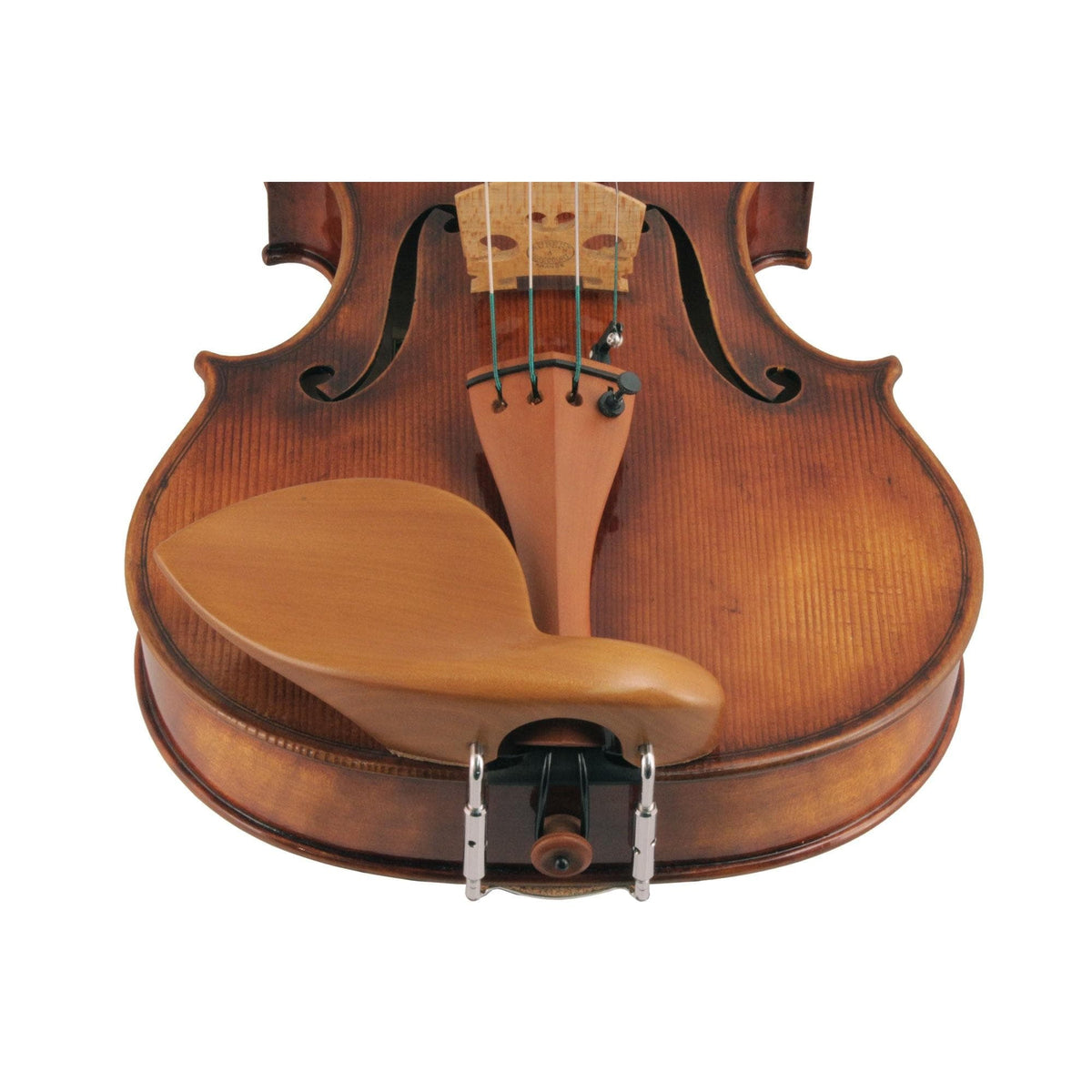Strad Boxwood Violin Chinrest - Large Plate with Hump