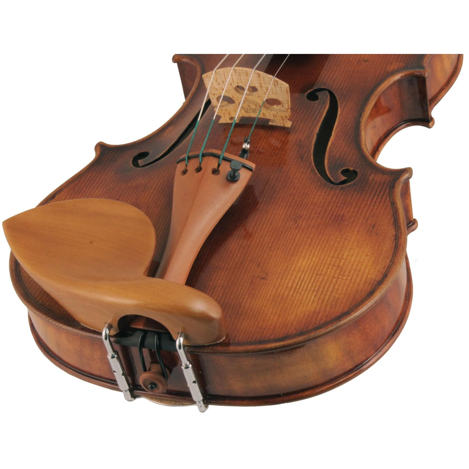 Strad Boxwood Violin Chinrest - Large Plate with Hump