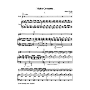 Glass, Philip - Violin Concerto (1987) - for Violin and Piano - Chester Music Edition