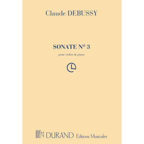 Debussy, Claude - Sonata in g minor for Violin and Piano - Durand Edition