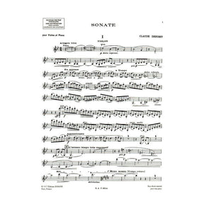 Debussy, Claude - Sonata in g minor for Violin and Piano - Durand Edition