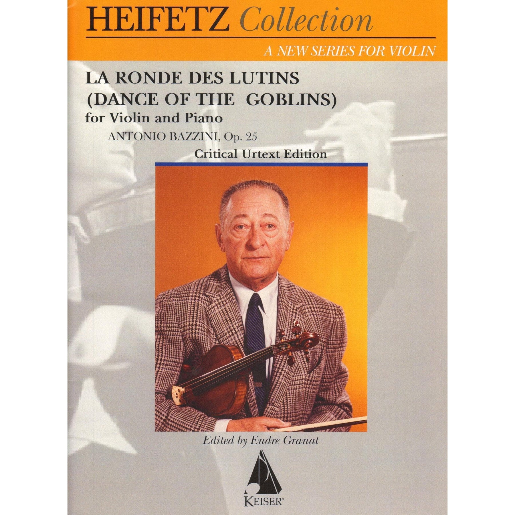 Bazzini, Antonio - La Ronde des Lutins (Dance of the Goblins), Op. 25 - for Violin and Piano - edited by Endre Granat - Heifetz Collection