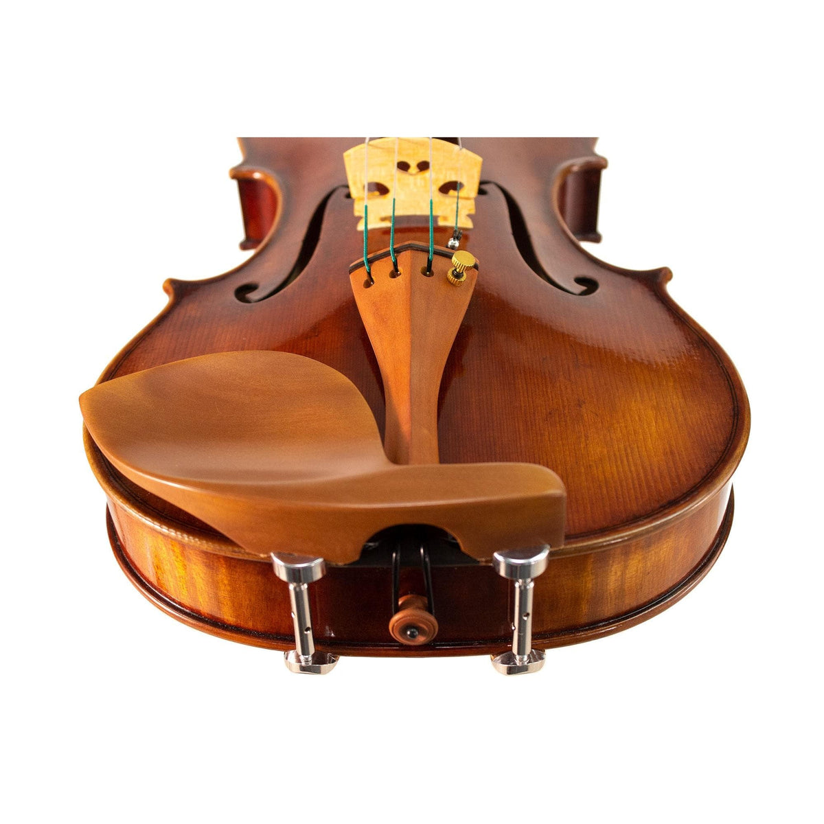 Guarneri Violin Chinrest with Old Hill Plate and Hill Clamps - Boxwood