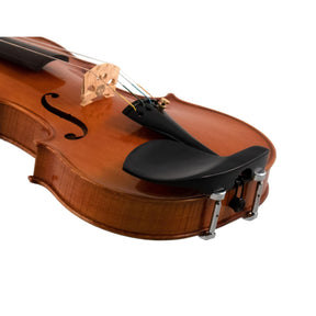 Guarneri Violin Chinrest with Old Hill Plate and Hill Clamps - Ebony