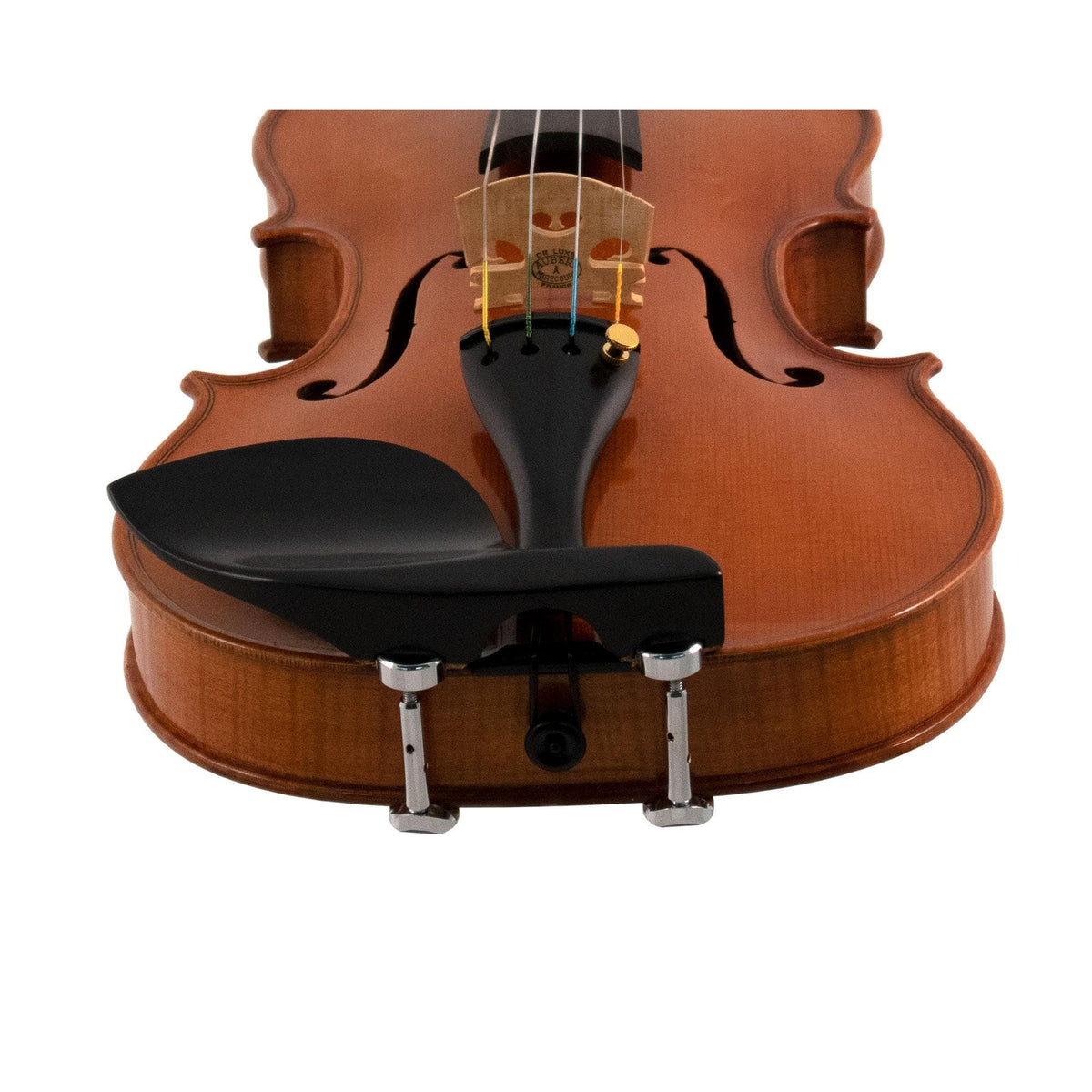Guarneri Violin Chinrest with Old Hill Plate and Hill Clamps - Ebony