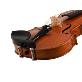 Guarneri Violin Chinrest with Old Hill Plate and Hill Clamps - Ebony