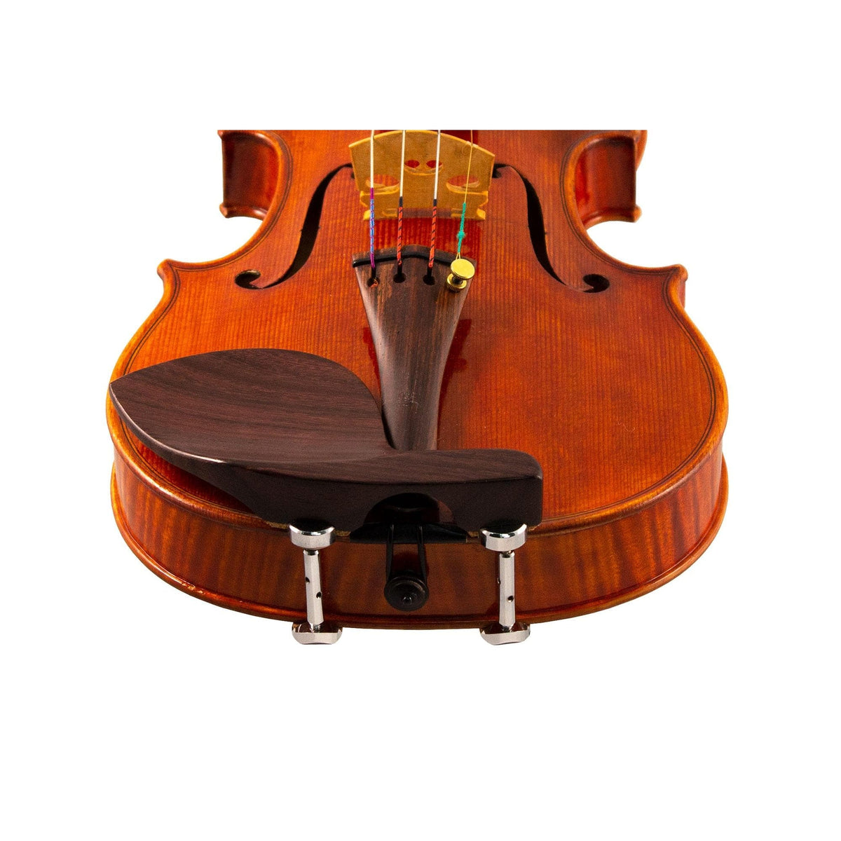 Guarneri Violin Chinrest with Old Hill Plate and Hill Clamps - Rosewood