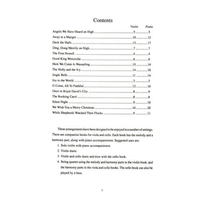 Christmas Solos for Beginning Violin, Level 1 - Violin Parts and Piano Accompaniment for Flexible Ensemble - by Craig Duncan - Mel Bay Publications