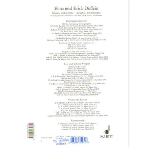 Music for Violin and Piano: 50 Small Pieces for Beginners, Volume 4 - edited by Erich and Elma Doflein - Schott Edition