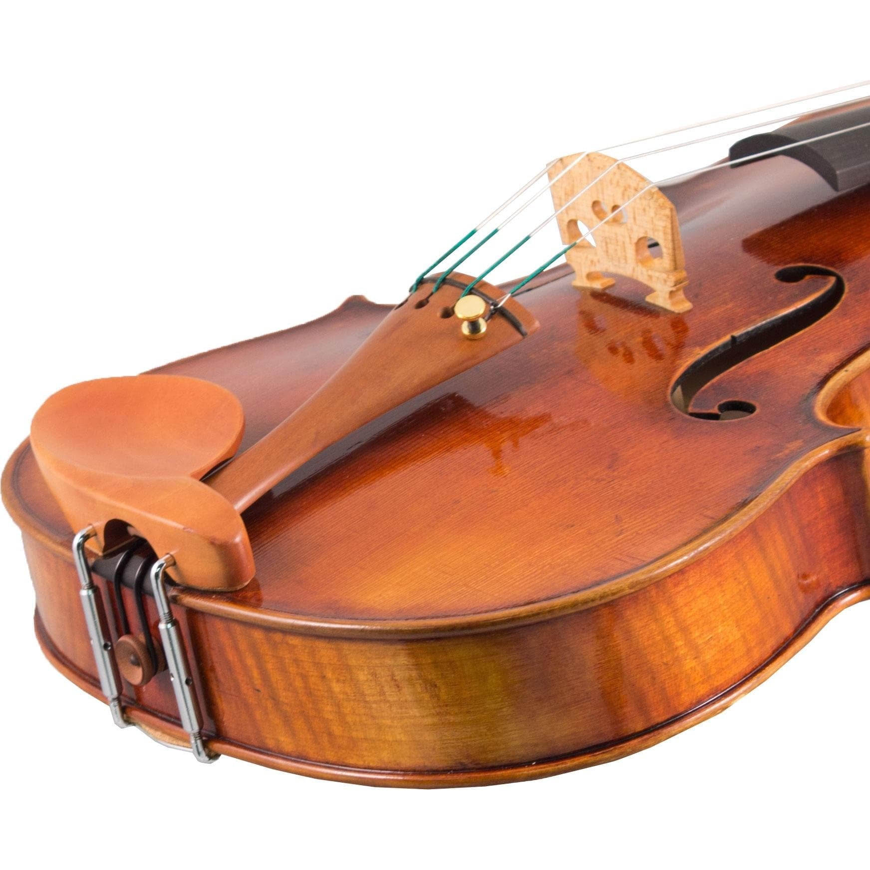 Guarneri Boxwood Viola Chinrest - Rounded Plate