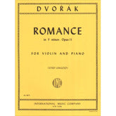 Dvorák, Antonán - Romance in f minor, Op 11 - Violin and Piano - edited by Josef Gingold - International Edition