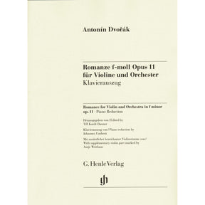 Dvorak, Antonin - Romance for Violin and Orchestra in F minor, op. 11 - for Violin and Piano - G. Henle Verlag URTEXT