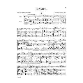 Dvo?ák, Antonín - Sonatina in G Major, Op 100 - Violin and Piano - edited by Rok Klop?i? - G Schirmer Edition
