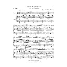 Falla, Manuel de - Danse Espagnole from "La Vida Breve" - Violin and Piano - arranged by Fritz Kreisler - Carl Fischer Edition