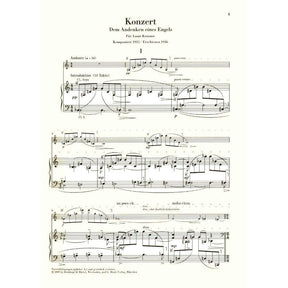 Berg, Alban - Violin Concerto - Violin and Piano - edited by Frank Peter Zimmermann - G Henle Verlag URTEXT