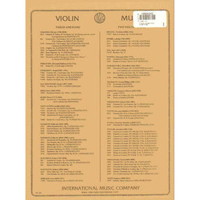 Fiocco, Joseph-Hector - Allegro - Violin and Piano - edited by Josef Gingold - International Edition