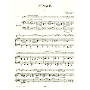 Franck, César - Sonata In A Major - Violin and Piano - edited by Maxim Jacobsen - Edition Peters