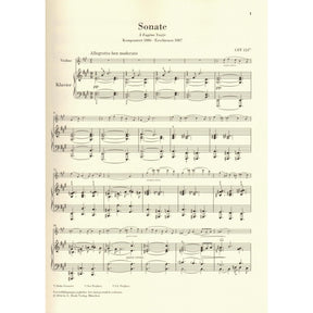 Franck, Cesar - Sonata in A Major - for Violin and Piano - markings by Yehudi Menuhin - G Henle URTEXT