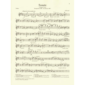 Franck, Cesar - Sonata in A Major - for Violin and Piano - markings by Yehudi Menuhin - G Henle URTEXT