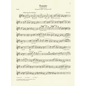 Franck, Cesar - Sonata in A Major - for Violin and Piano - markings by Yehudi Menuhin - G Henle URTEXT
