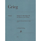 Grieg, Edvard - Sonata in G, Op 13 - for Violin and Piano - G Henle Verlag URTEXT