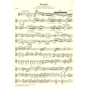 Grieg, Edvard - Sonata in G, Op 13 - for Violin and Piano - G Henle Verlag URTEXT