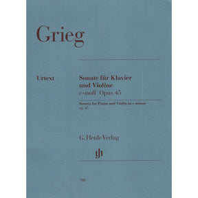 Grieg, Edvard - Sonata No 3 in c minor, Op 45 - Violin and Piano - editedy by Egon Voss - G Henle Verlag URTEXT