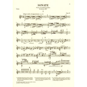 Grieg, Edvard - Sonata No 3 in c minor, Op 45 - Violin and Piano - editedy by Egon Voss - G Henle Verlag URTEXT
