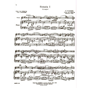 Handel, George Frideric - Six Sonatas (Complete) - Violin and Piano - edited by Leopold Auer and C Friedberg - Carl Fischer Edition