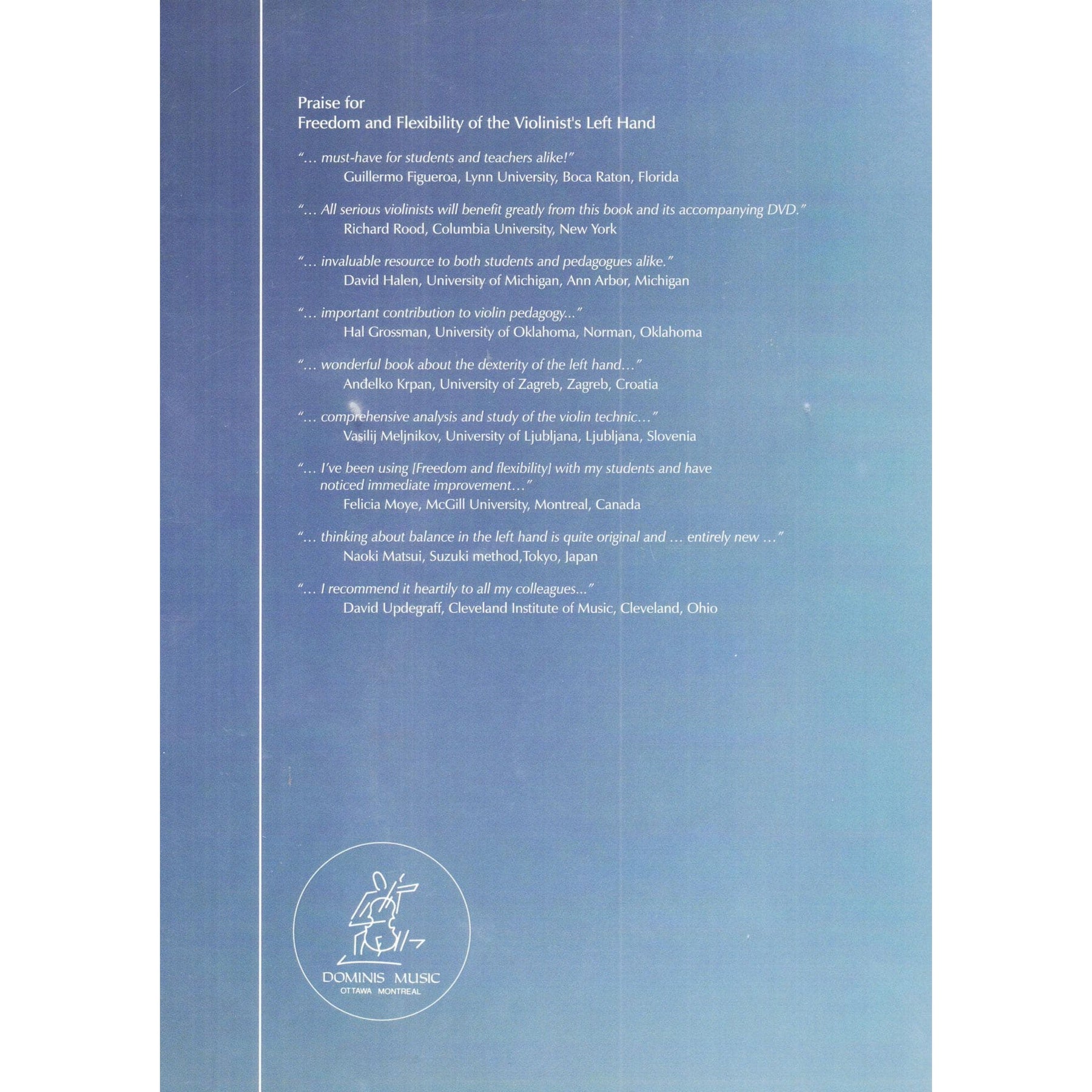 Martinic-Jercic, Borivoj - Freedom and Flexibility of the Violinist’s Left Hand: Technical Studies for Violin