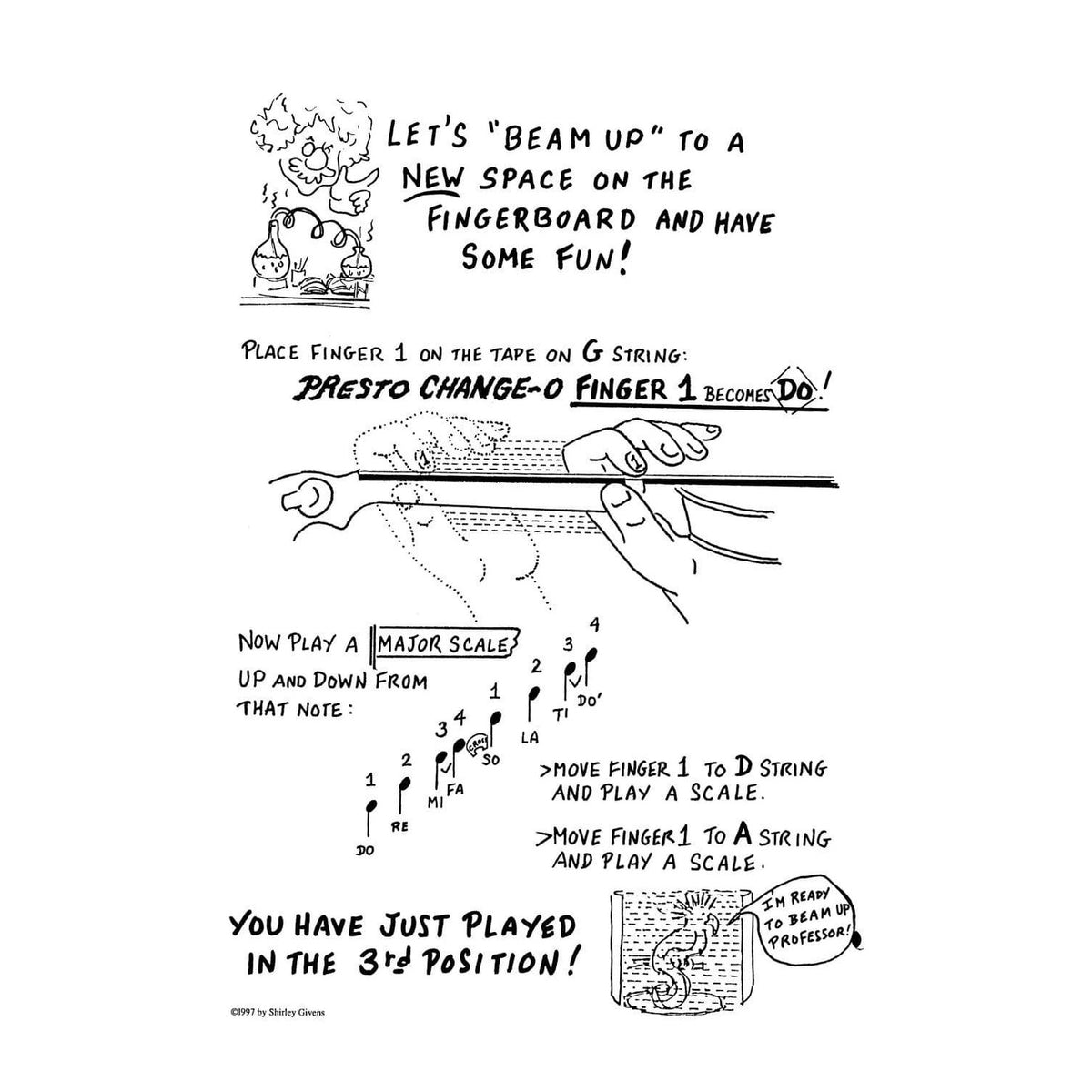 Givens, Shirley - Adventures in Violinland, Book 3D: "Beaming Up" - Arioso Press Publication