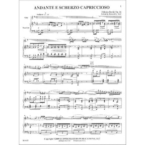 David, Felicien - Andante e Scherzo Capriccioso, Op 16 - Violin and Piano - edited by Howard K Wolf - Masters Music Publications
